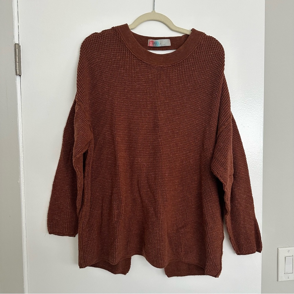 Free People Open Back Sweater